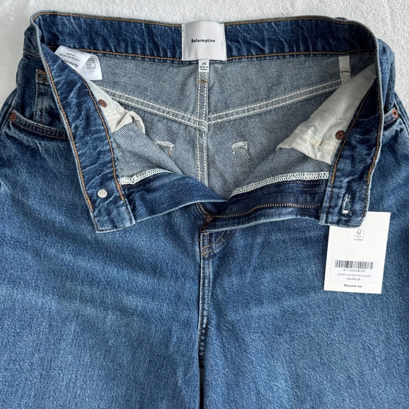 Reformation Dark Indigo Flare Jeans - Picture 6 of 14